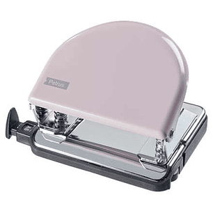 Petrus 52 Retro Taladro Perforador Metalico - Hasta 20 Hojas - Marcas de Formato - Facil Vaciado - Punzones 5.5mm - Color Strawberry Cream