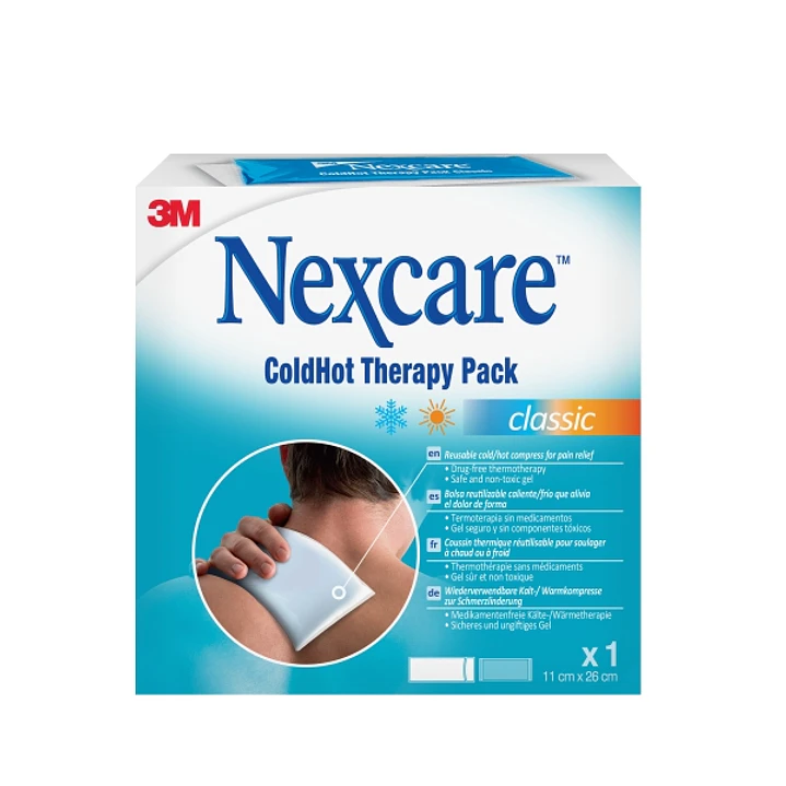 Nexcare Coldhot Therapy Compresa para Termoterapia - Frio o Calor Superficial - Incluye Funda Protectora - Color Blanco 1