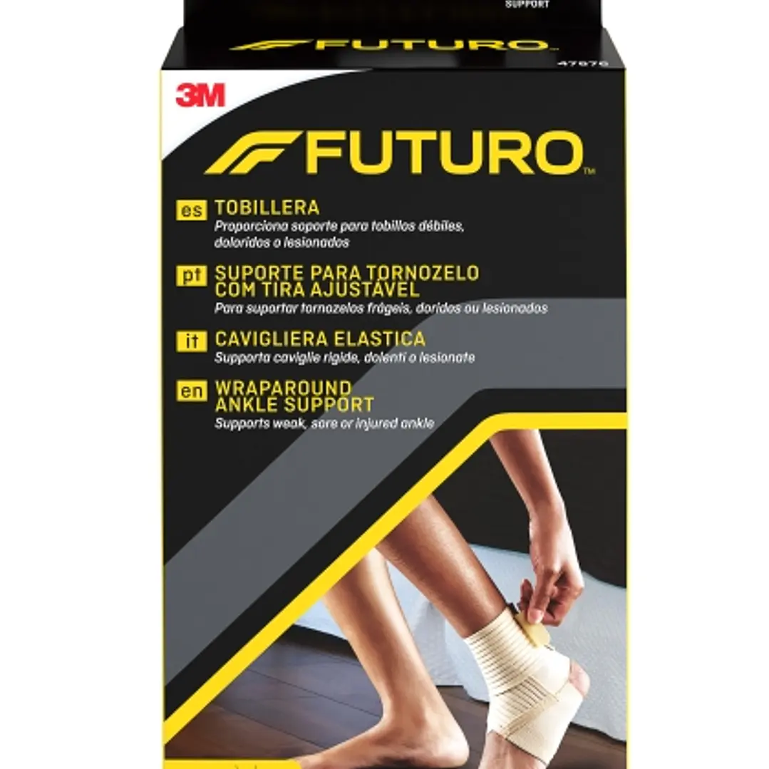 Futuro Tobillera - Talla L (22.9 - 25.4cm) - Transpirable - Color Beige 1
