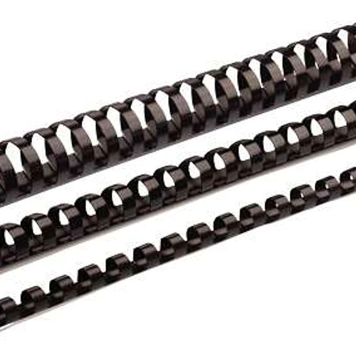 Fellowes Pack de 50 Canutillos de Plastico 45mm - Hasta 410 Hojas - Facil de Utilizar y Flexible - Alta Calidad - Color Negro 1