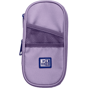 Oxford B-Max Estuche Portatodo Expandible - 1 Compartimento de Gran Capacidad - 2 Bolsillos Exteriores - Fabricado en Material Reciclado - Color Lavan