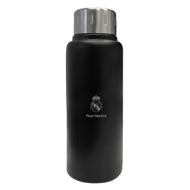 Safta Real Madrid Premium Botella Termo de 500ml - Acero Inoxidable - 70x225mm - Color Negro 1