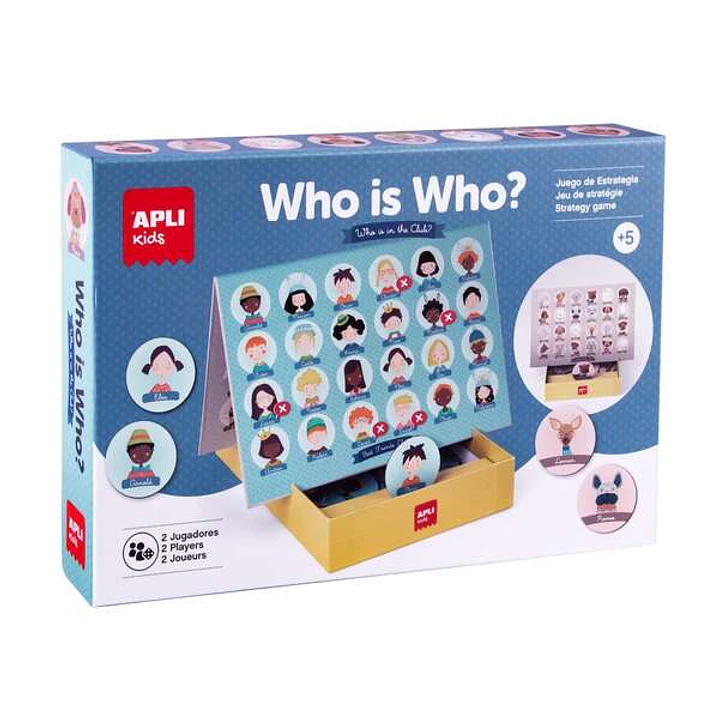 Apli Juego Quien es Quien - Tablero de 28 x 96 cm, 48 Piezas Ø 60 mm 1