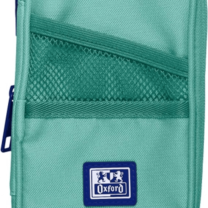 Oxford B-Max Estuche Portatodo Expandible - 1 Compartimento de Gran Capacidad - 2 Bolsillos Exteriores - Fabricado en Material Reciclado - Color Ice M 1