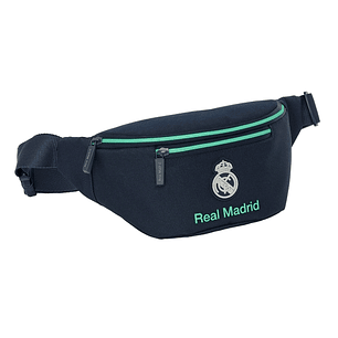 Safta Real Madrid 2ª Equipacion 25/26 Bolsa de Cintura - Cremallera - Cintas Ajustables - 2.49L - 230x90x120mm - Color Azul Marino