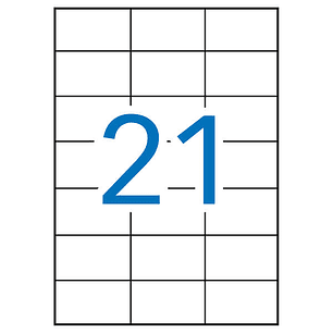 Apli Etiquetas Blancas Permanentes Recicladas 70.0 x 42.4mm 100 Hojas