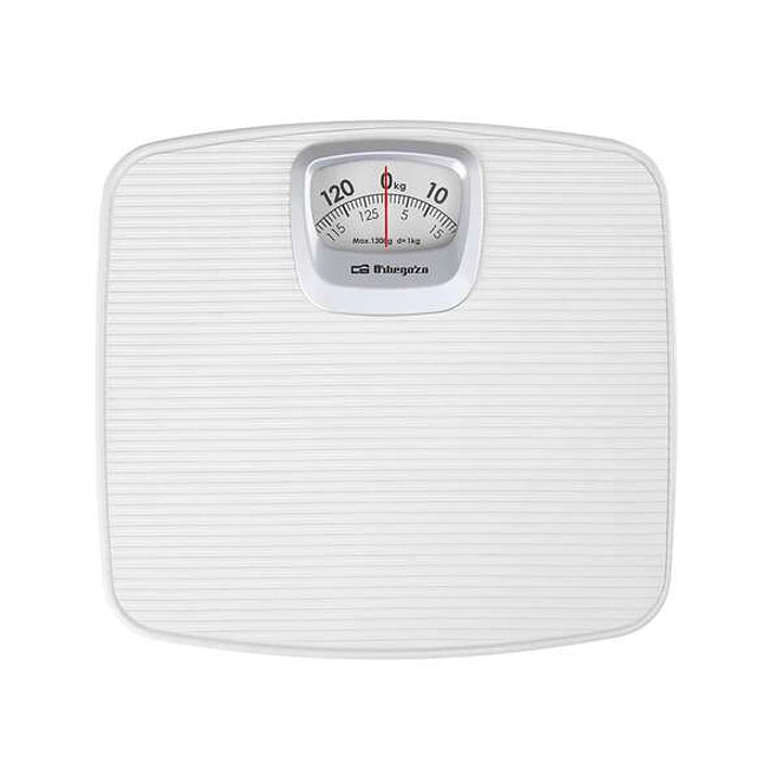 Orbegozo PB 2011 Bascula de Baño Mecanica Elegante y Practica - Superficie Antideslizante - Diseño Compacto - Capacidad de 130 Kg 1