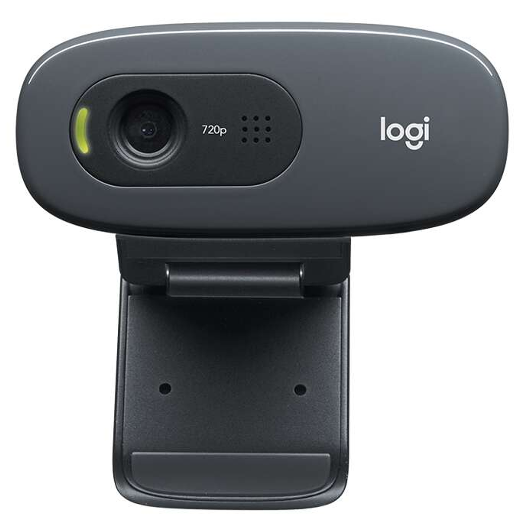 Logitech C270 Webcam HD 720p - 3Mpx - USB 2.0 - Microfono Integrado - Angulo de Vision 60º - Enfoque Fijo - Cable de 1.50 - Color Negro 1
