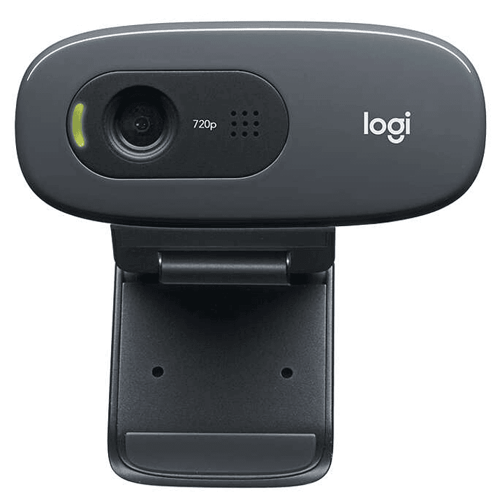 Logitech C270 Webcam HD 720p - 3Mpx - USB 2.0 - Microfono Integrado - Angulo de Vision 60º - Enfoque Fijo - Cable de 1.50 - Color Negro 1