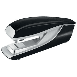Petrus 236 Grapadora Metalica de Sobremesa - Grapa hasta 30 Hojas - Grapado Plano puede ser Clavado - Color Negro