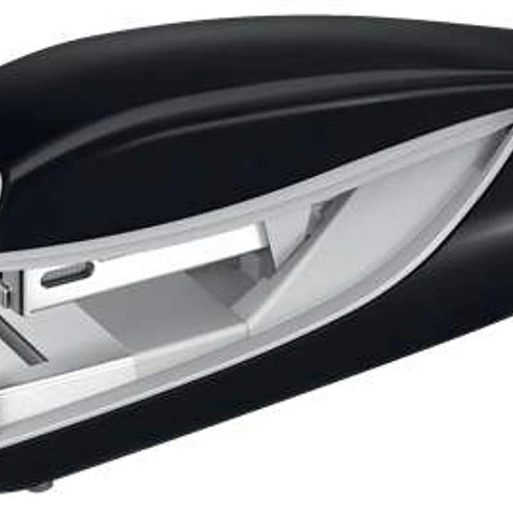 Petrus 236 Grapadora Metalica de Sobremesa - Grapa hasta 30 Hojas - Grapado Plano puede ser Clavado - Color Negro 1