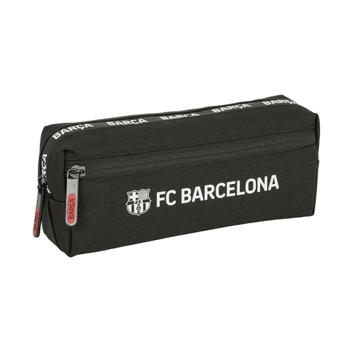 Safta F.C.Barcelona Portatodo - 3 Compartimentos con Cremalleras - Goma Elastica - 0.98L - 220x60x85mm - Color Negro 1
