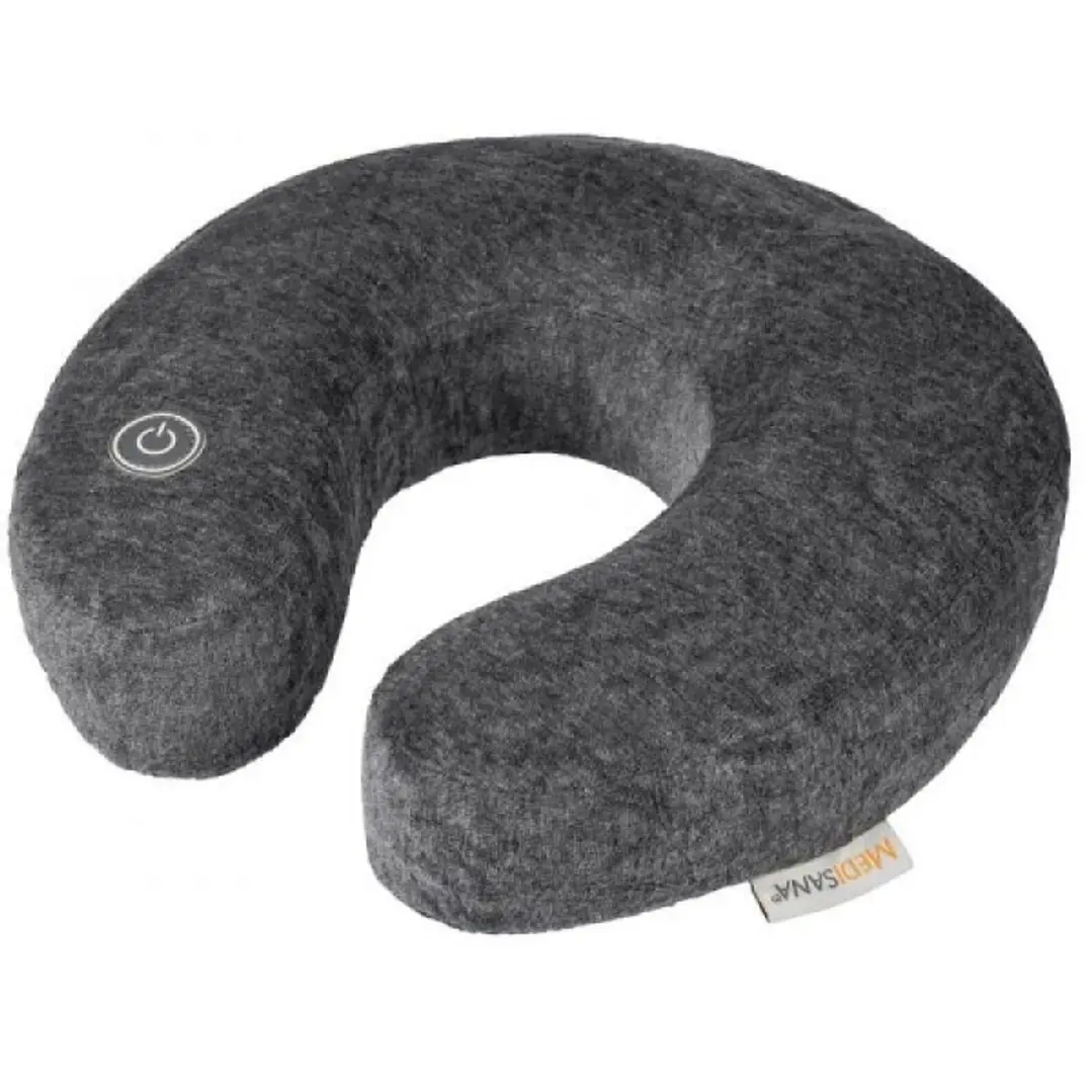 Medisana NM870 Cojin de Masaje Cervical Portatil - Masaje Vibratorio para Cuello y Hombros - Espuma Moldeada de Alta Comodidad - Ideal para Viaje y Us 1