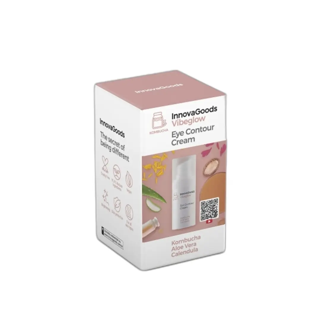 Innovagoods Vibeglow Contorno de Ojos de Kombucha - Contenido 15ml - Vegano - Uso Diario - No Testado en Animales 1