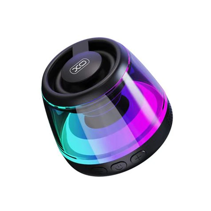 XO F62 Mini Altavoz Bluetooth Sobremesa - Bluetooth 5.3 - 5W - Base Magnetica - Colgador y Aro Magsafe - Iluminacion RGB - Color Negro 1