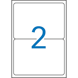 Apli Etiquetas Blancas Resistentes Intemperie 199.6 x 143.5mm 20 Hojas