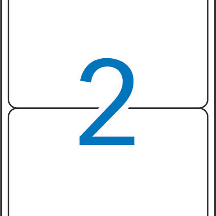 Apli Etiquetas Blancas Resistentes Intemperie 199.6 x 143.5mm 20 Hojas 1