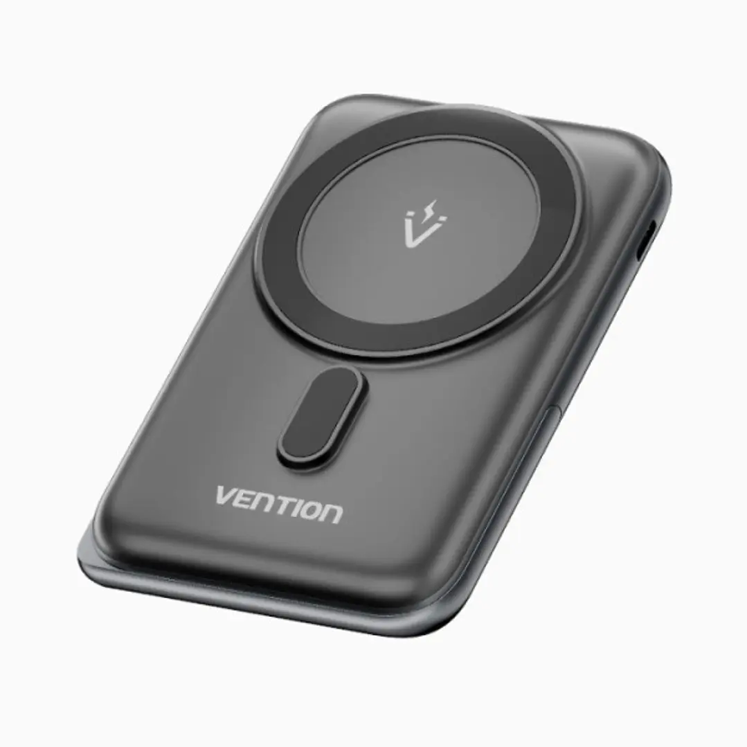 Vention PowerBank 1000mAh Magnetico Inalambrico - USB-C - Carga Rapida 20W - Color Negro 1