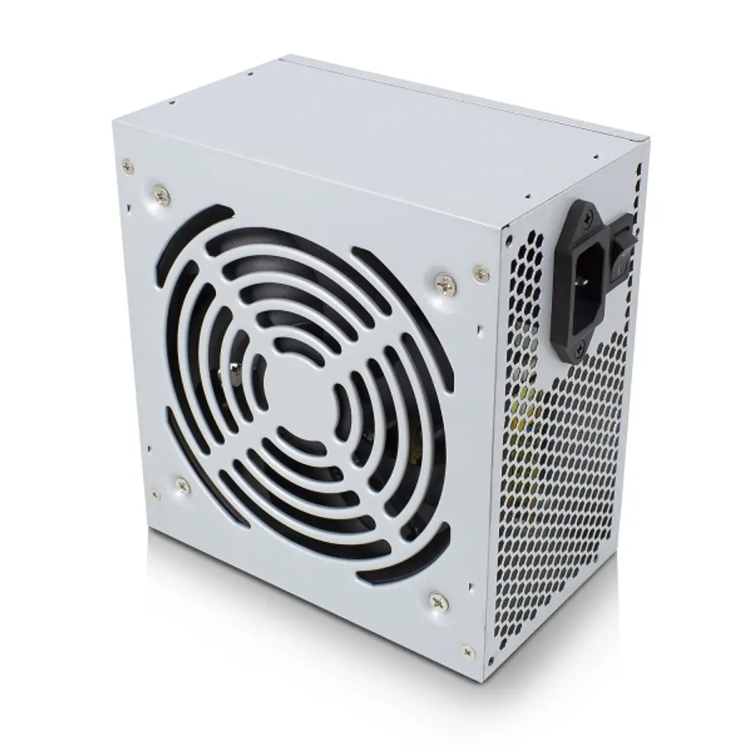 Ewent Fuente de Alimentacion 500W - Ventilador 12cm - ATX V2.31 - Protecciones Electricas - 3x Molex - 3x SATA - 1x FDD - Color Gris Metalizado 1