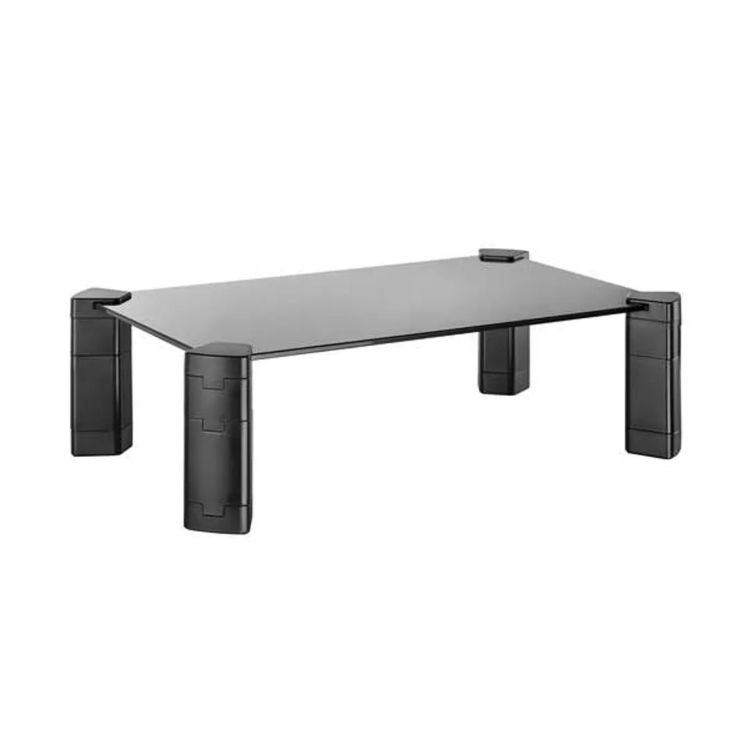 Aisens Soporte Elevador Cristal para Monitor/Portatil - Color Negro 1