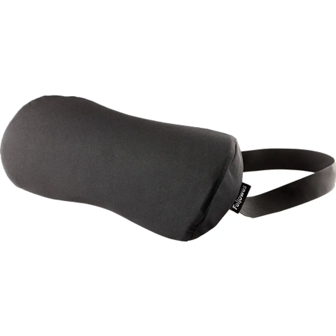 Fellowes Comfort Breyta Cojin Lumbar - Espuma con Contenido Reciclado - Correa Ajustable - Funda de Tejido de Poliester 100% Reciclado - Certificado p 1