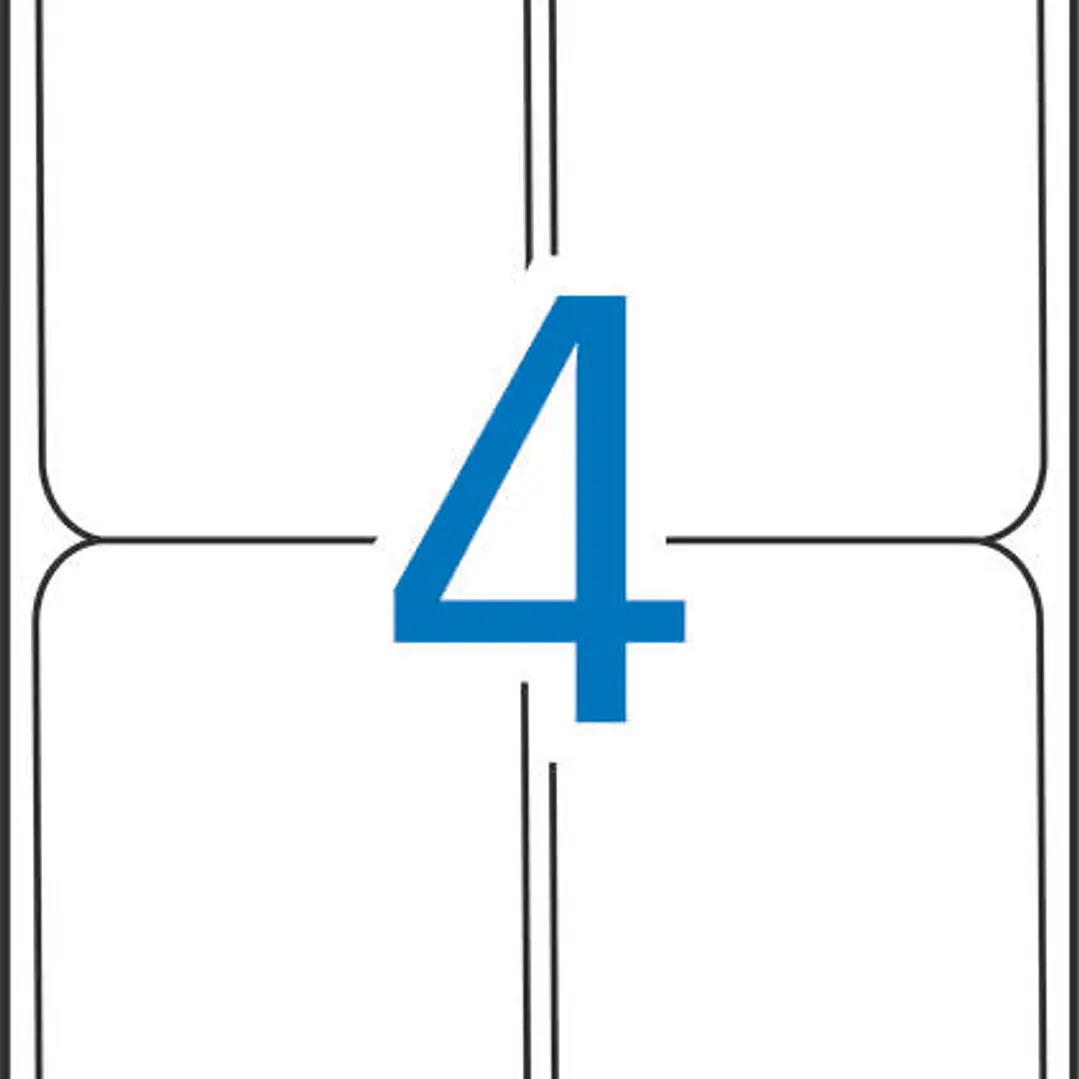 Apli Etiquetas Blancas Resistentes Intemperie 99.1 x 139mm 20 Hojas 1