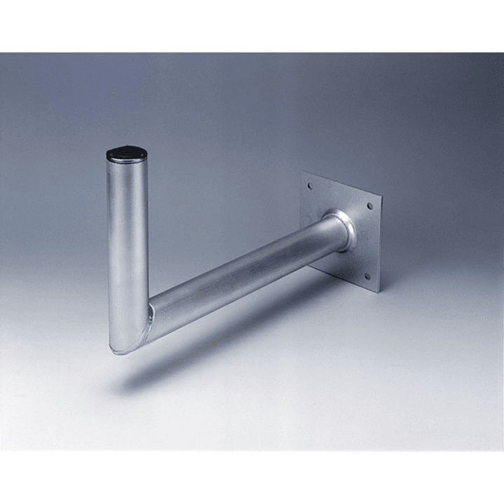 Hama Essential Soporte de Pared para Antena Parabolica - Aluminio - Separacion de 45cm - Diametro 4.8cm - Altura 25cm - Color Plata 1