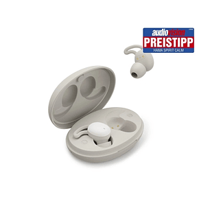Hama Spirit Calm Auriculares con Microfono Omnidireccional - Bluetooth - Rango 10m - Asistente de Voz - Carga por USB-C - Color Beige