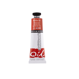 Daler Rowney Graduate Pintura al Oleo - Tubo de Aluminio - 38ml - Color Bermellon
