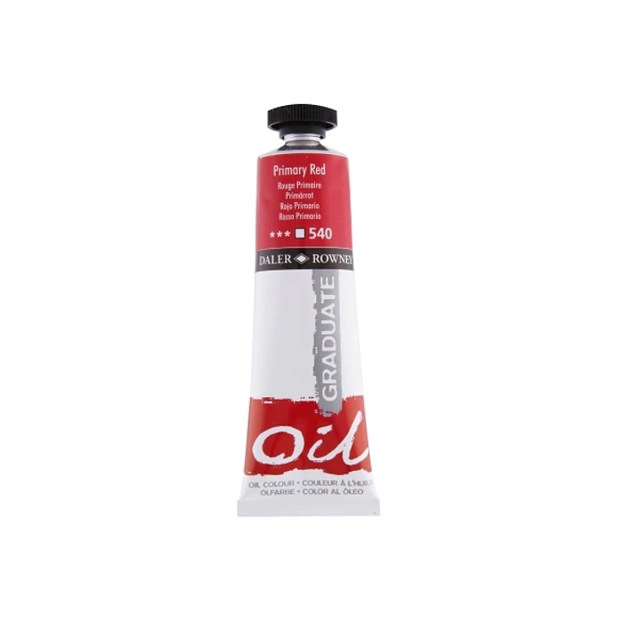 Daler Rowney Graduate Pintura al Oleo - Tubo de Aluminio - 38ml - Color Rojo Primario 1