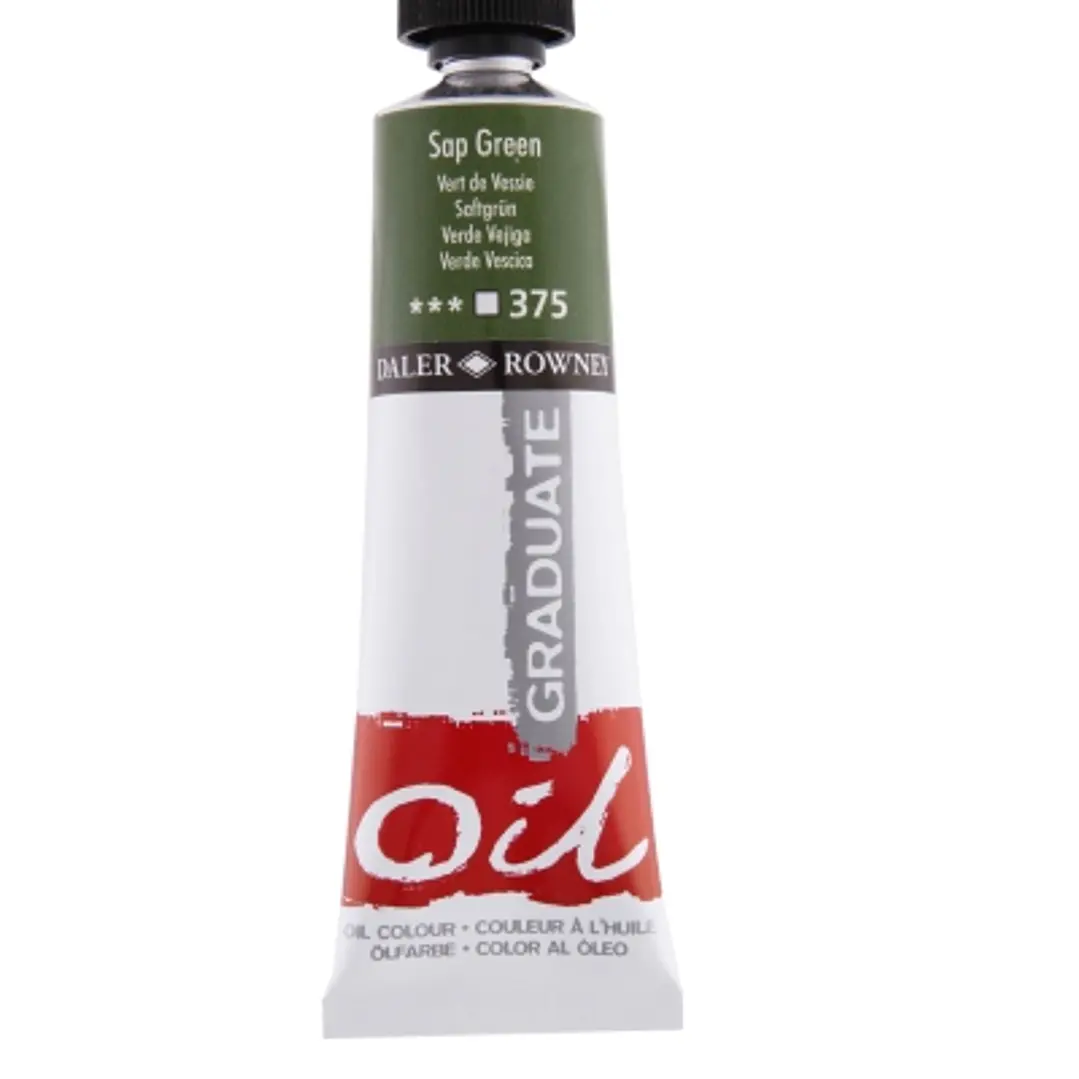 Daler Rowney Graduate Pintura al Oleo - Tubo de Aluminio - 38ml - Color Verde Vejiga 1