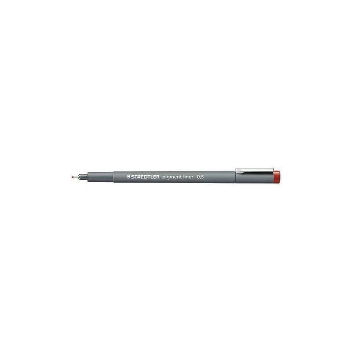 Staedtler Pigment Liner 308 Rotulador Calibrado - Trazo 0.5mm - Secado Rapido - Color Rojo 1