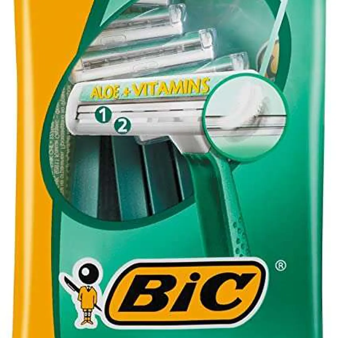 Bic Confort 2 Pack de 5 Maquinillas de Afeitar Desechables de 2 Hojas - Tira Lubricante con Aloe Vera 1