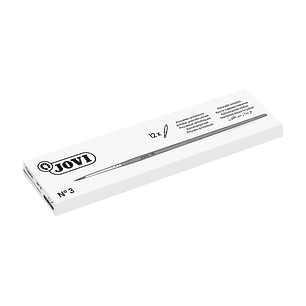 Jovi Pincel Artistico Nº 3 - Pelo Natural Suave - Mango de Madera - Punta Redonda