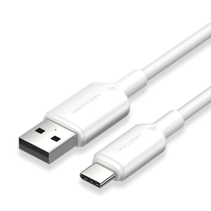 Vention Cable USB-C 2.0 a USB-A 3A 60W - 1m - PVC - Color Blanco 1