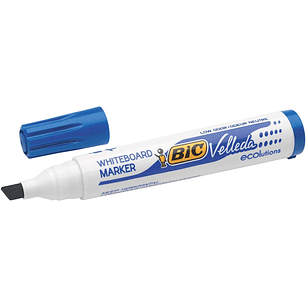 Bic Velleda 1751 ECOlutions Marcadores para Pizarra - Punta Biselada - Trazo entre 3mm y 5.5mm - Tinta con Base de Alcohol - Ecologico - Borrado Optim