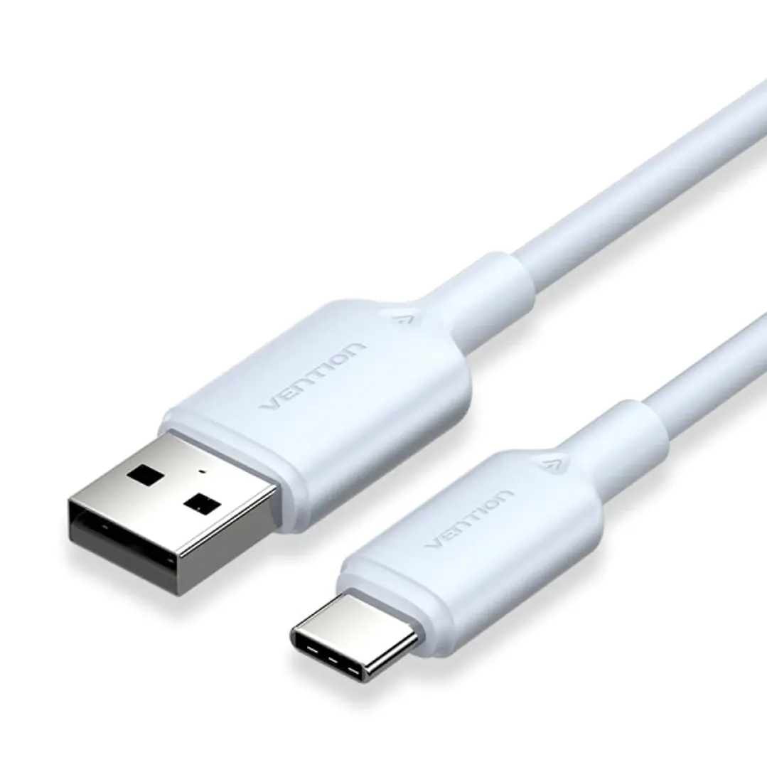 Vention Cable USB-C a USB-A 3A 60W - 1m - Trenzado - Color Azul 1
