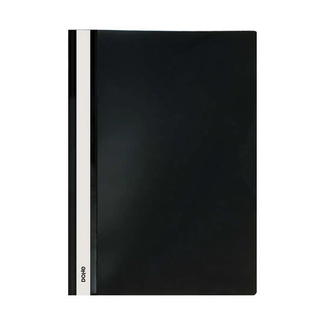 Dohe Dosier con Fastener de Polipropileno - Tamaño A4 - Cubierta Transparente y Trasera Opaca - Ideal para Organizar Documentos 1