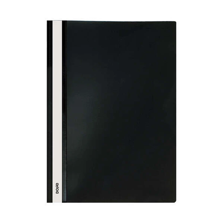 Dohe Dosier con Fastener de Polipropileno - Tamaño A4 - Cubierta Transparente y Trasera Opaca - Ideal para Organizar Documentos 1