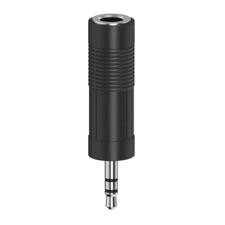 Hama Essential Adaptador Jack - Macho 3.5mm - Hembra 6.3mm - Color Negro 1