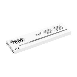 Jovi Pinceles Artisticos Pelo Poney Nº 2 - Pelo Natural - Mango de Madera - Calibre 00 al 12 - Punta Redonda - Pelo Suave - Color Varios