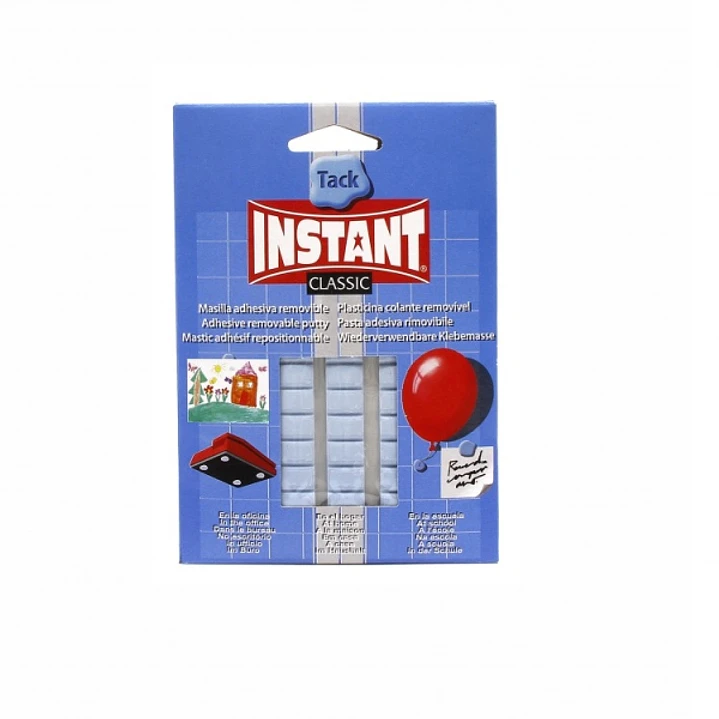 Instant Tack Classic Pack de Masilla Adhesiva 50gr - Para Pegar Sobre la Mayoria de Superficies - Color Azul 1