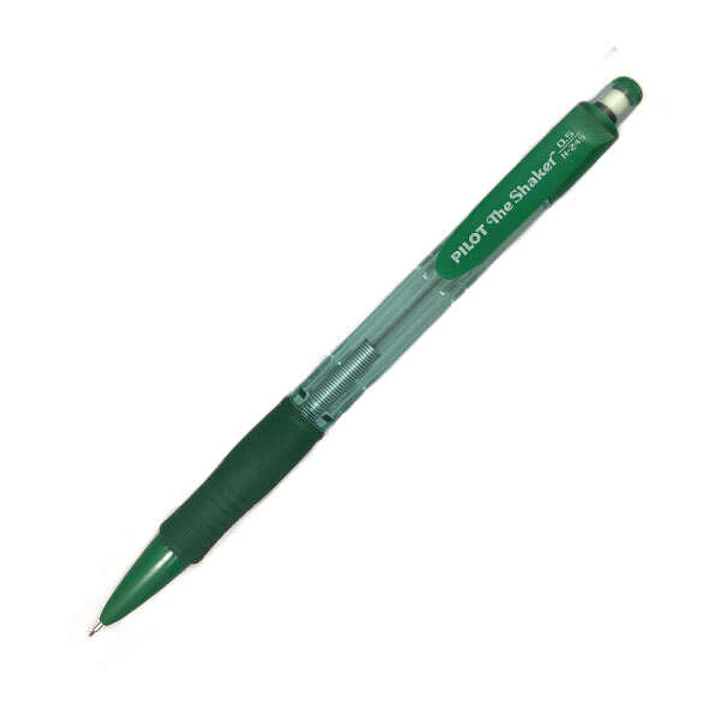 Pilot Portaminas The Shaker H-245 - Grip de Goma - Mina de 0.5mm - Goma de Borrar - Color Verde 1