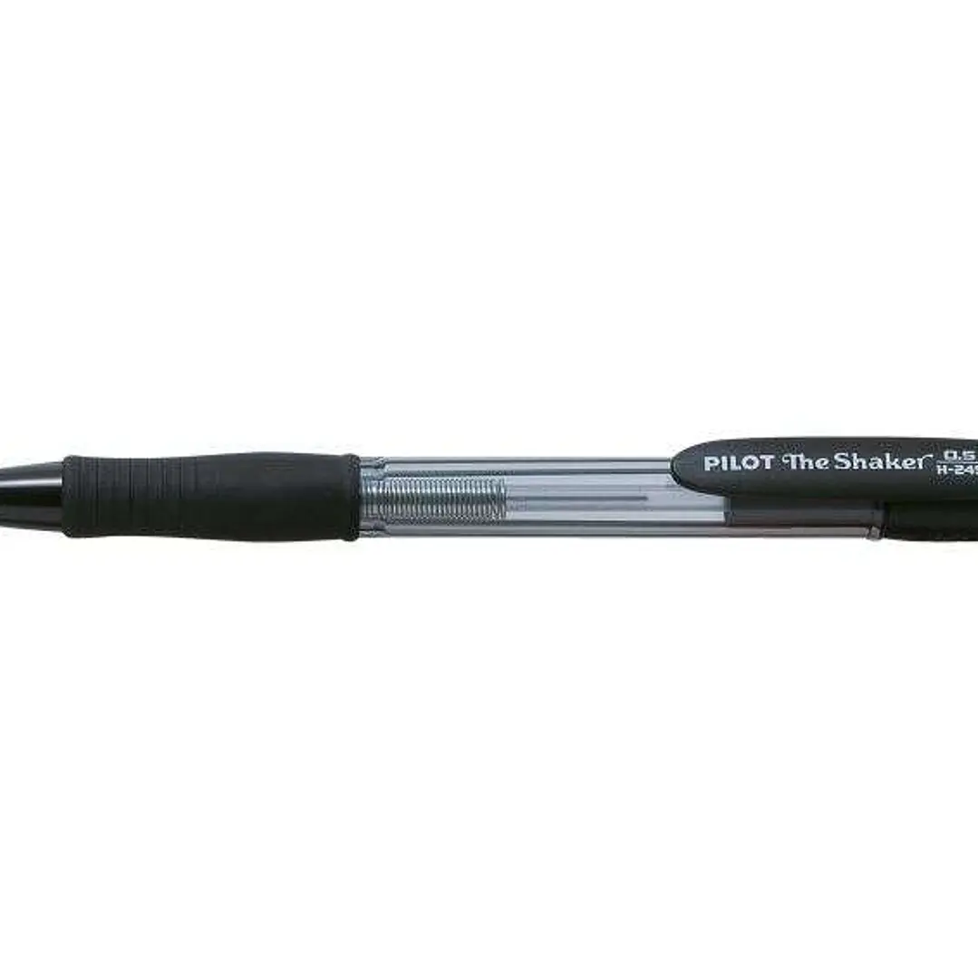 Pilot Portaminas The Shaker H-245 - Grip de Goma - Mina de 0.5mm - Goma de Borrar - Color Negro 1