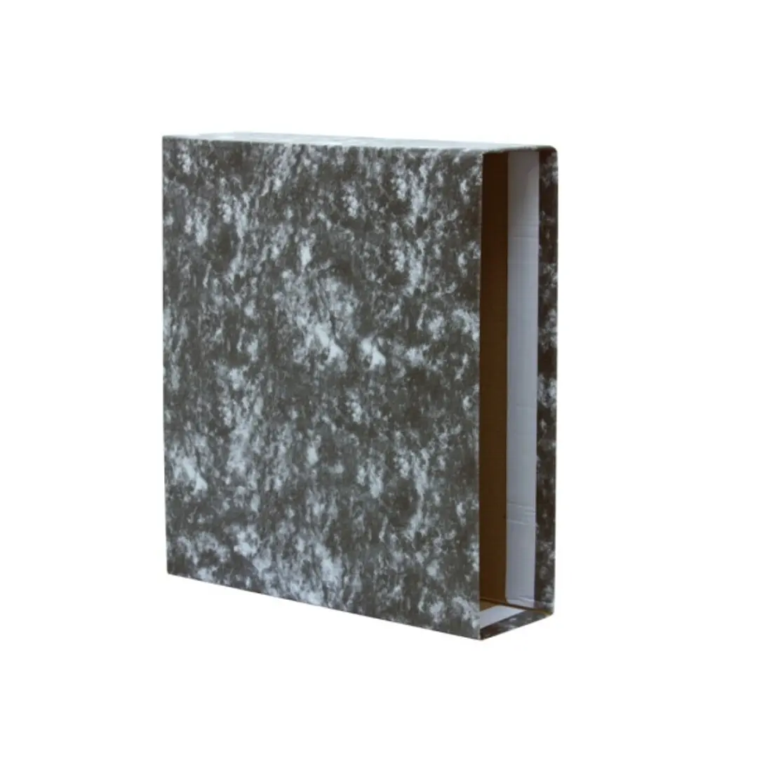 Bismark Funda para Archivador A-Z Folio - Carton Forrado - Color Negro Jaspeado 1