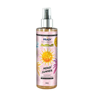 Prady Brilli Brilli Body & Hair Mist Monoi Summer - Frasco de 250 ml - Spray Pulverizador