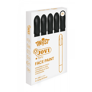 Jovi Twist Stick de Pintura de Cara - Hipoalergenico - Base Agua - Facil de Aplicar y Retirar - Gran Cubricion - Seca Rapido - sin Parabenos - Seguro 