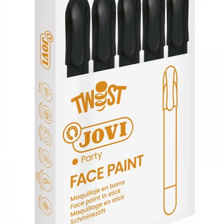 Jovi Twist Stick de Pintura de Cara - Hipoalergenico - Base Agua - Facil de Aplicar y Retirar - Gran Cubricion - Seca Rapido - sin Parabenos - Seguro  1
