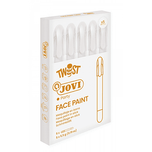 Jovi Twist Stick de Pintura de Cara - Hipoalergenico - Base Agua - Facil Aplicacion - Gran Cobertura - Secado Rapido - Facil de Retirar - Libre de Par