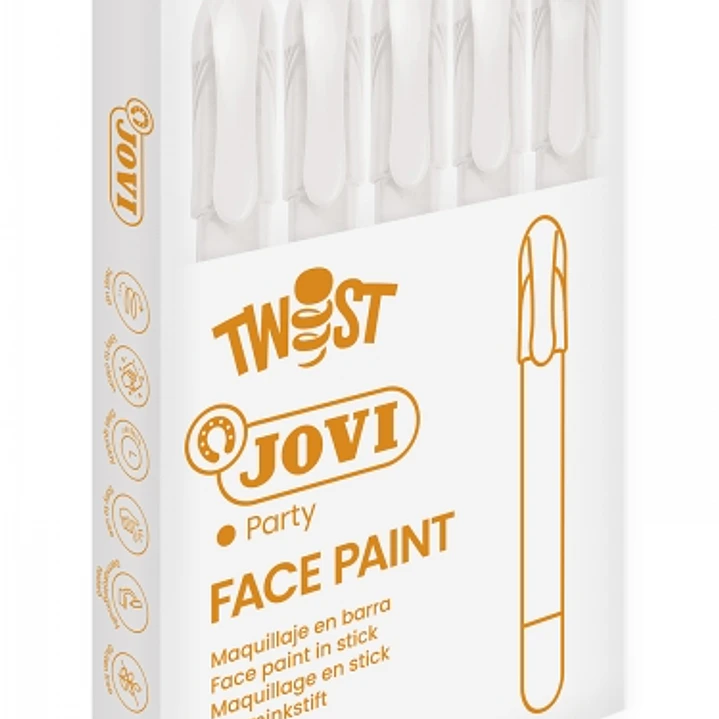 Jovi Twist Stick de Pintura de Cara - Hipoalergenico - Base Agua - Facil Aplicacion - Gran Cobertura - Secado Rapido - Facil de Retirar - Libre de Par 1